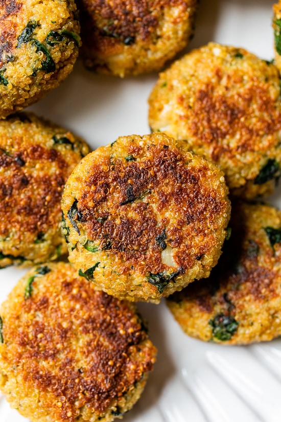 Quinoa and Spinach Patties